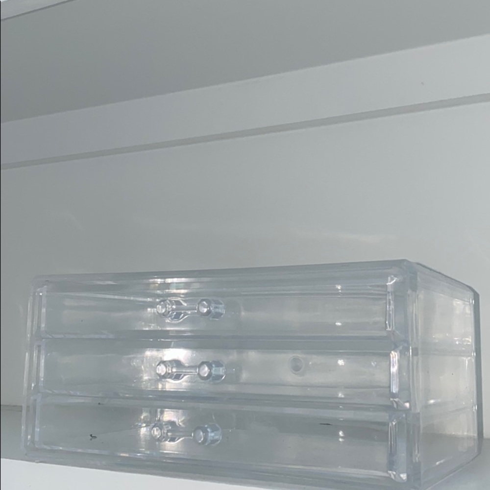 3 drawer clear organizer
